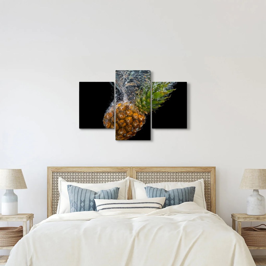 Ananász a vízben képe (90x60 cm)