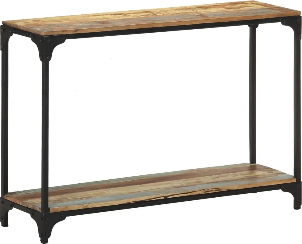 vidaXL tömör újrahasznosított fa tálalóasztal 110 x 30 x 75 cm