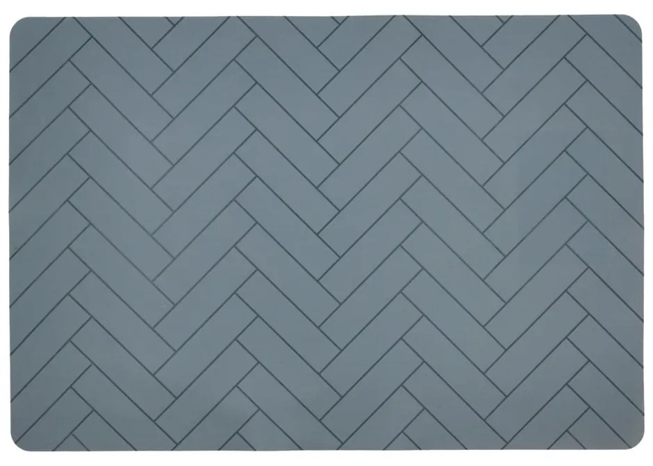 Tiles kék szilikon tányéralátét, 33 x 48 cm - Södahl