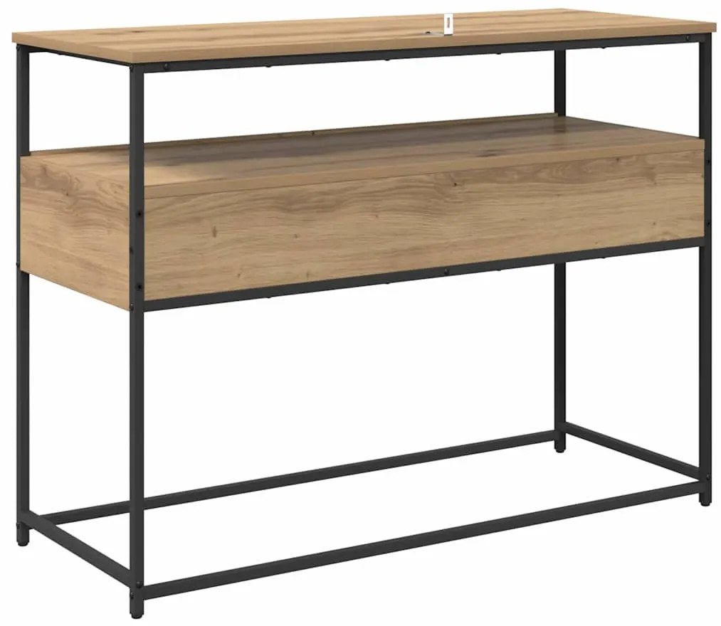 Konzolasztal fiókkal Artisan tölgy 100 x 40 x 75 cm Faanyag