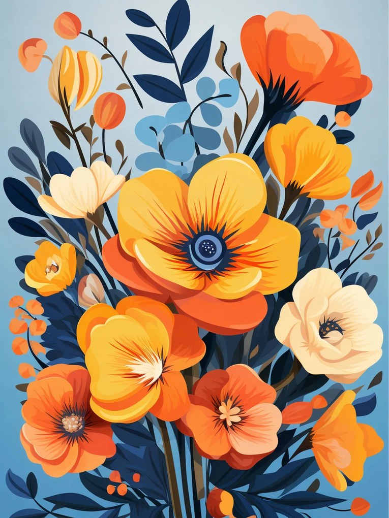 Poszter 30x40cm Virágos fenség