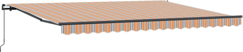 Behúzható napellenző Sokszínű 450 × 350 cm Poliészter és acél