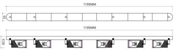 Spotlámpa NEO 6xGU10/8W/230V fehér