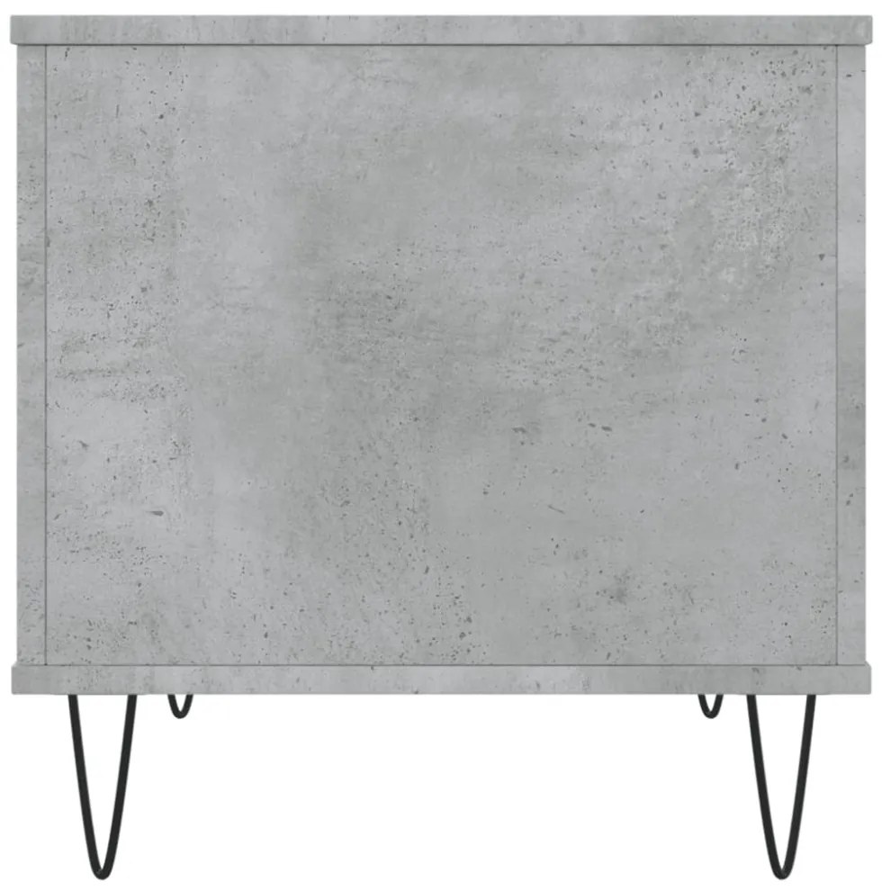 betonszürke szerelt fa dohányzóasztal 60 x 44,5 x 45 cm