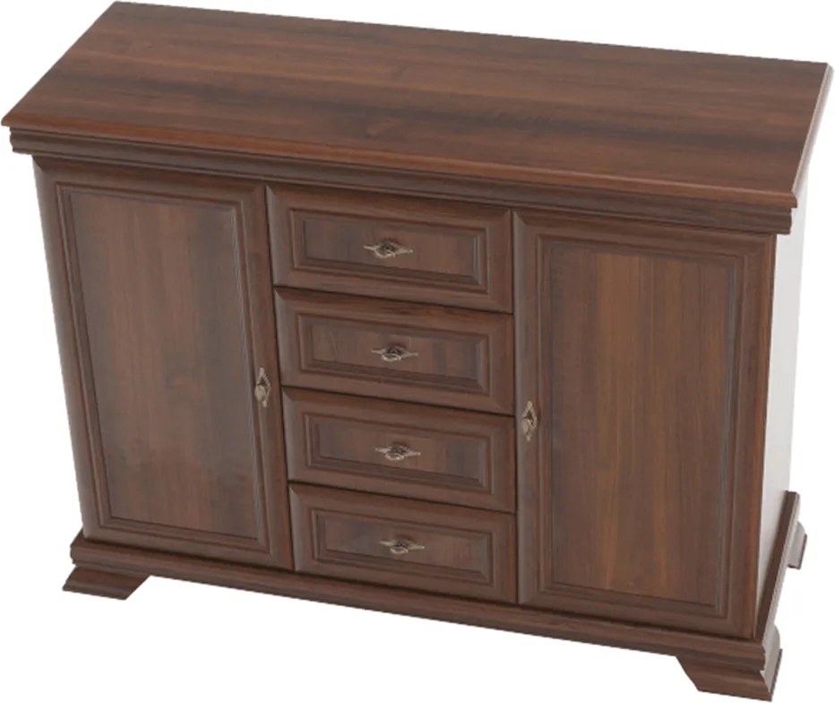 kétajtós komód fiókokkal, samoa king, KORA KK3