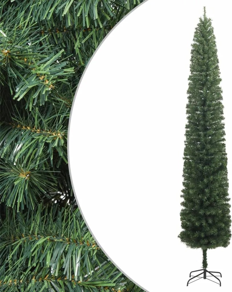 vidaXL vékony PVC műkarácsonyfa állvánnyal 300 cm