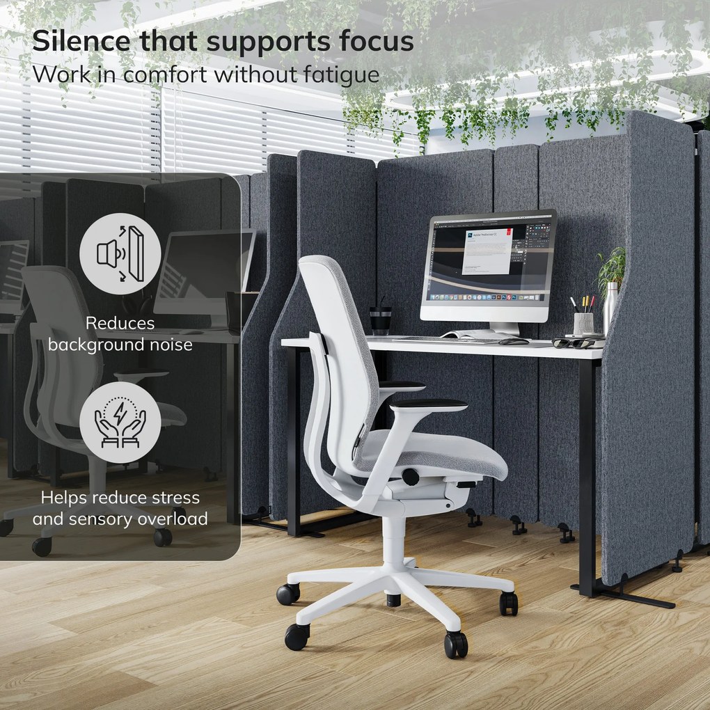 akusztikus falpanel SADIE Carbon Fog 260/145 cm