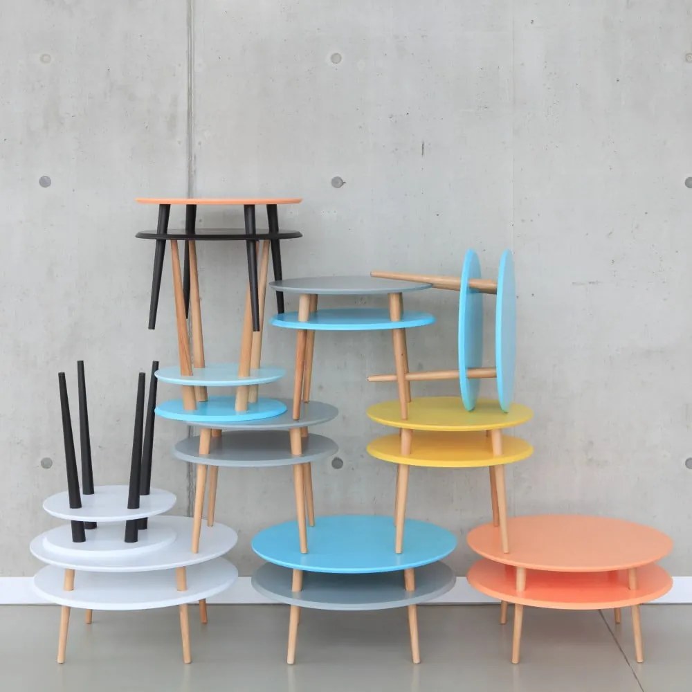 UFO világosszürke dohányzóasztal, ⌀ 57 cm - Ragaba