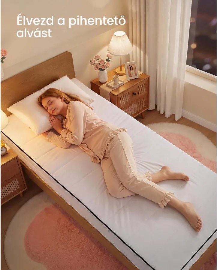 Memóriahabos matrac 90 × 200 cm, 16 cm, H3, 7 zónás – VASAGLE