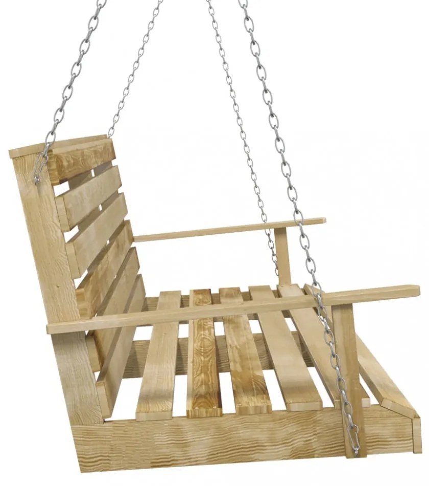 impregnált fenyőfa hintapad 110 cm