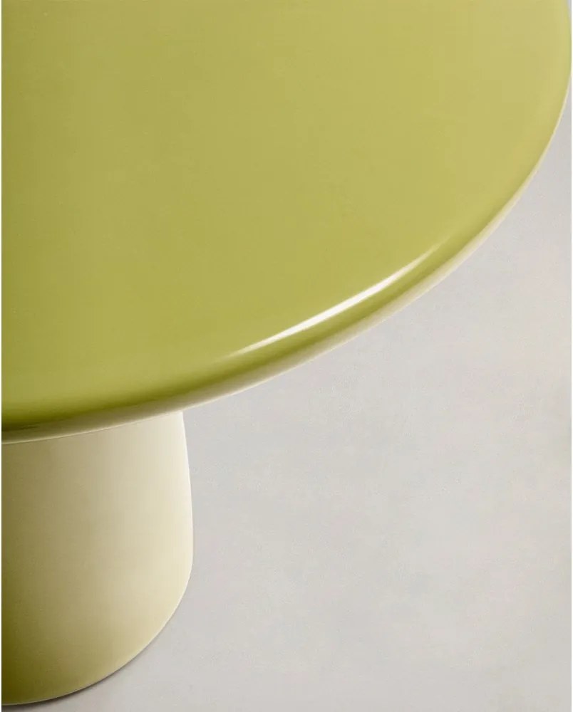 Beton kerek kerti dohányzóasztal ø 85 cm Albanella – Kave Home