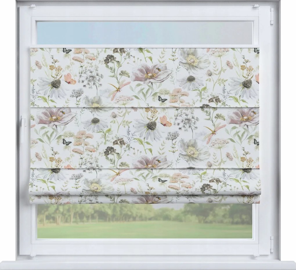 Dekoria Római Szicília pliszírozott roló 40x40 fehér