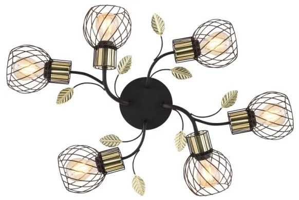 Globo 54113-6D - Felületre szerelhető csillár LALLY 6xE27/40W/230V