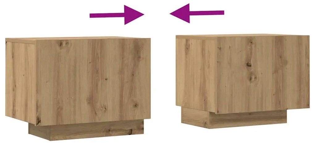 kézműves tölgy színű szerelt fa TV-szekrény 100 x 35 x 40 cm