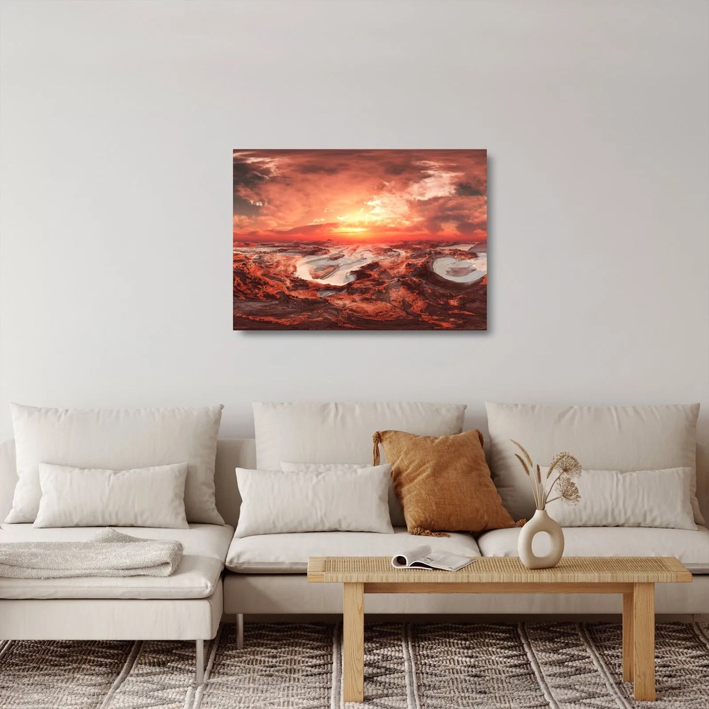 Üveg kép - Mars (70x50 cm)