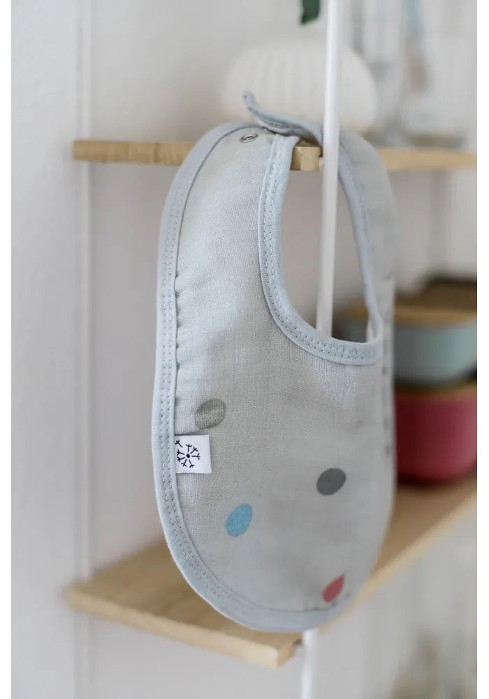 Dots szürke muszlin előke - Kindsgut