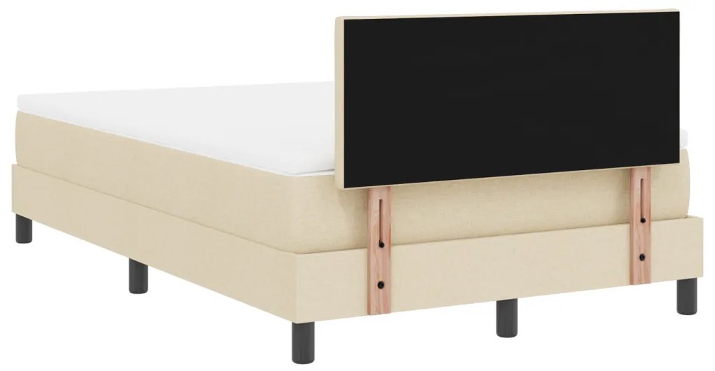 Box Spring Ágy Matraccal & LED Krém 120x200 cm Szövet