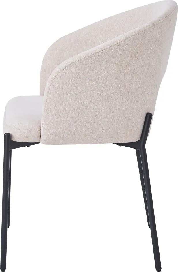 Étkezőszék, bézs/fekete, LONKA