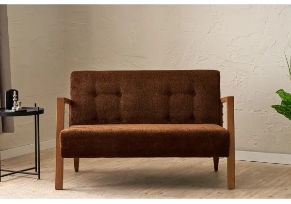 TUMI kétszemélyes barna kanapé