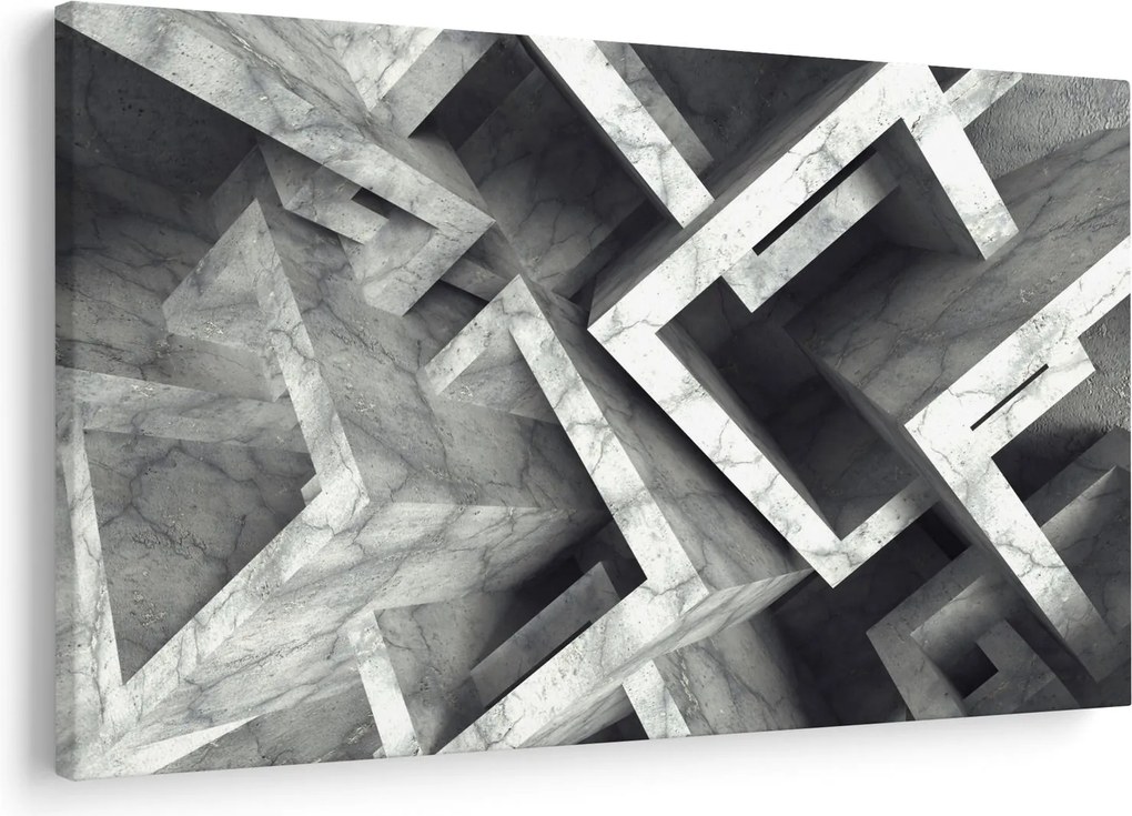 Absztrakt kép kocka (90x60 cm)