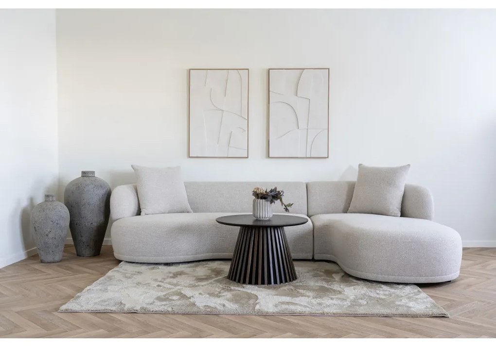 Osaka dohányzóasztal tölgy furnér, füstölt ø70x45 cm