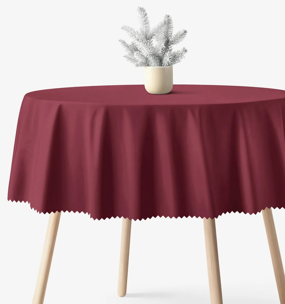 Goldea kör alakú teflonos terítő - bordó Ø 130 cm
