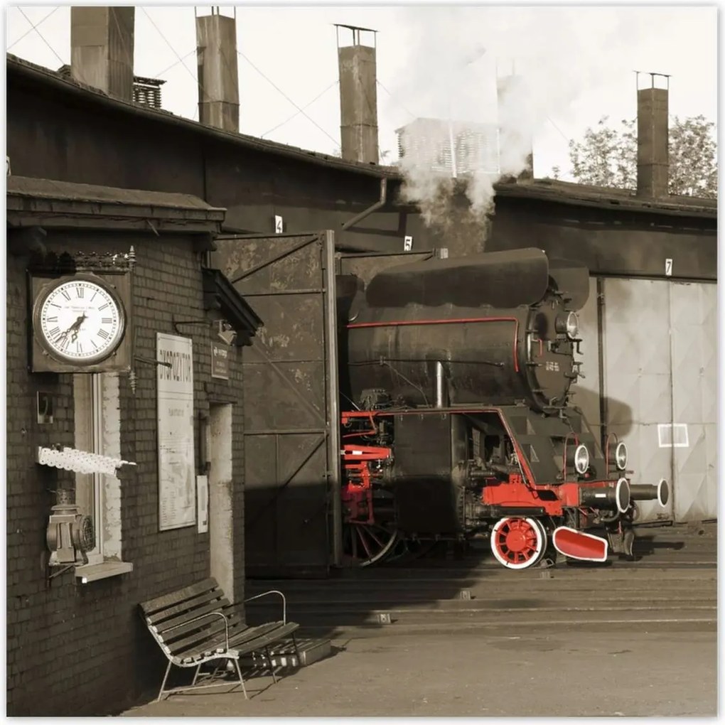 Poszterek 140x140 Wolsztyn Gőzmozdony Ol 49-69