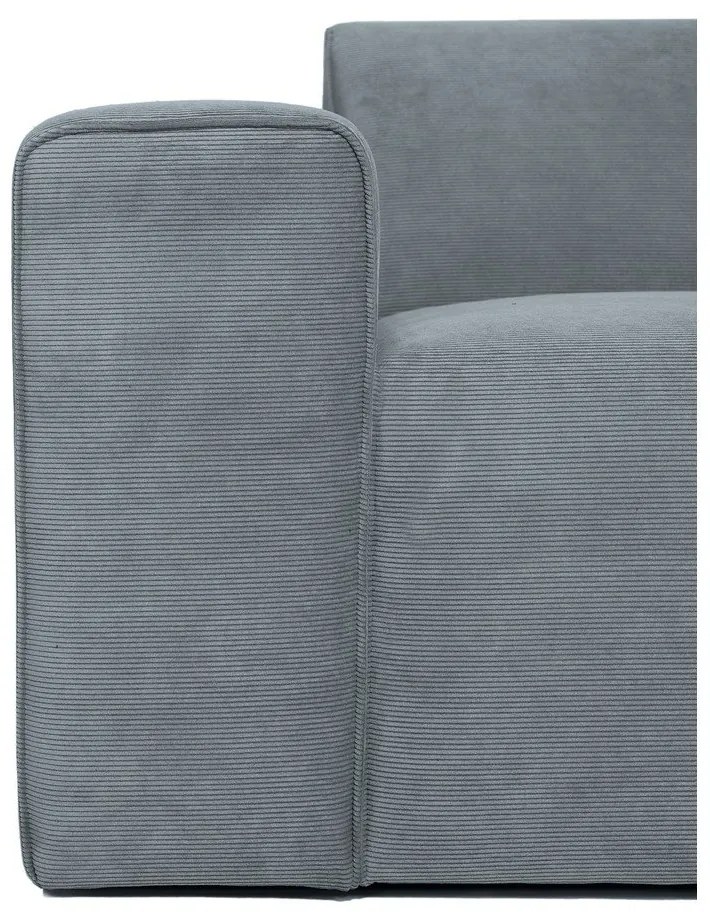 Szürke kordbársony kanapé 202 cm Sting – Scandic