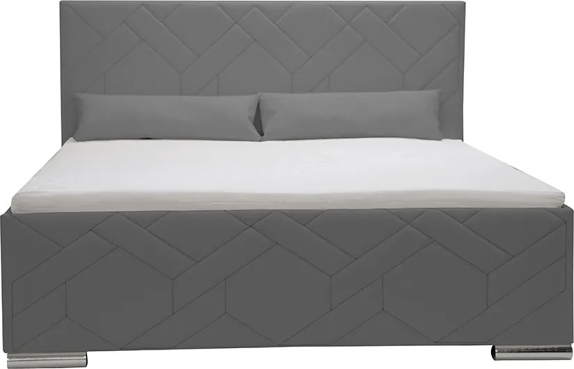 Kárpitozott ágy ECO tárolóval 160x200 cm Bézs