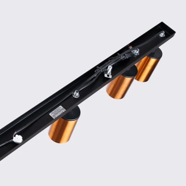 Sollux SL.1380 - Spotlámpa WINX 6xGU10/10W/230V fekete/réz