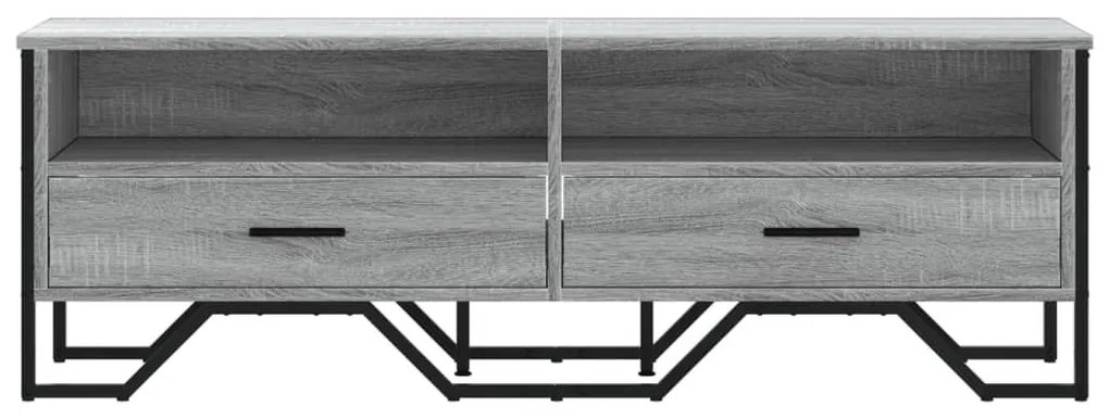 szürke sonoma színű szerelt fa TV-szekrény 122 x 34 x 41 cm