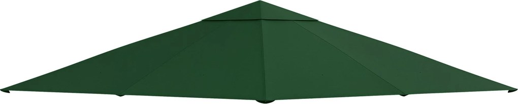 Outsunny Pavilon Napellenző Kert Pavilonhoz kb. 3 x 3 m, vízálló, cserélhető napellenző, pavilon takaró, napvédelem, 8 vízelvezető nyílás, Poliészter,