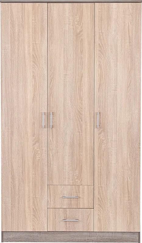 Miami gardróbszekrény 120x205 cm sonoma tölgy-yorki tölgy