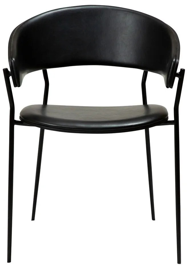 Matt fekete karfás étkezőfotel Crib – DAN-FORM Denmark