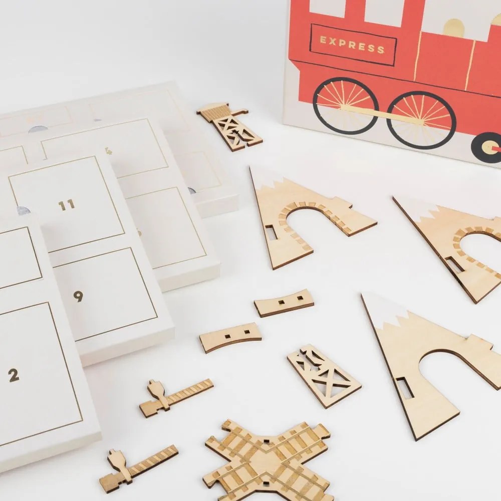 Adventi naptár Railway Train - Meri Meri