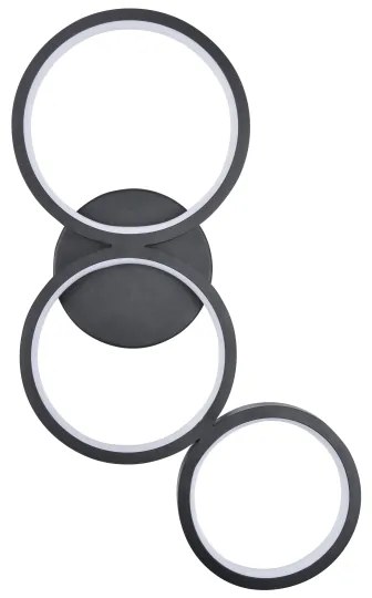 LED Fali lámpa FLAMENCO LED/23W/230V 4000K fekete