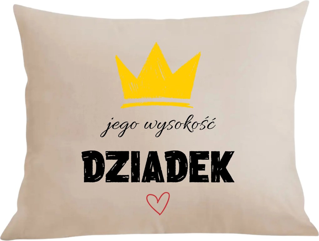 Párna párnahuzat Ajándék Nagypapának Őfelsége Nagypapa napja