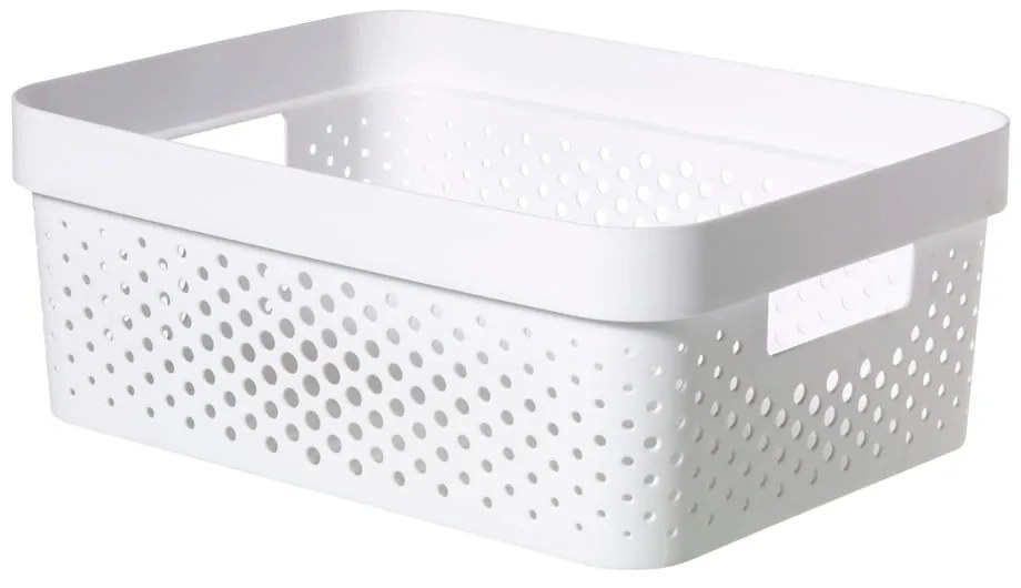 Infinity Dots fehér tárolókosár, 11 l - Curver