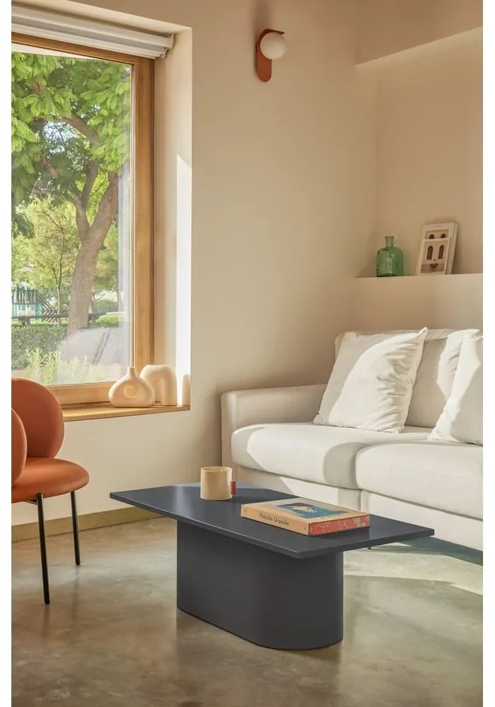 Antracitszürke dohányzóasztal 50x111 cm Totem – Teulat