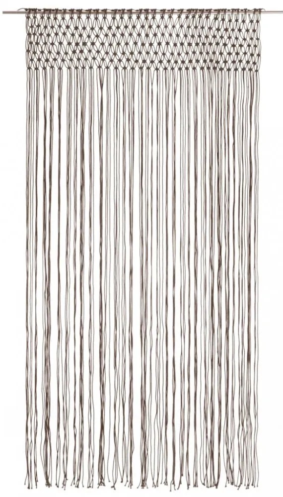 tópszínű makramé pamutfüggöny 140 x 240 cm