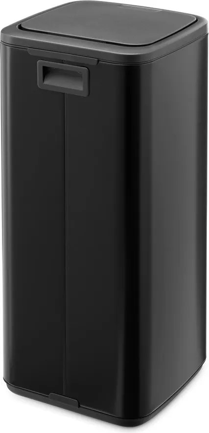 Matt fekete acél érintésre nyíló szemetes 30 l Bo Touch – Brabantia