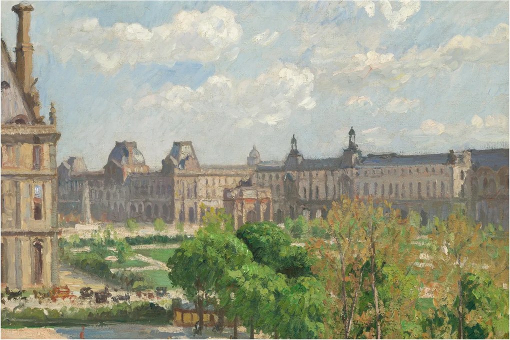 Kép - Camille Pissarro, Place du Carrousel, Paris, reprodukciók (90x60 cm)