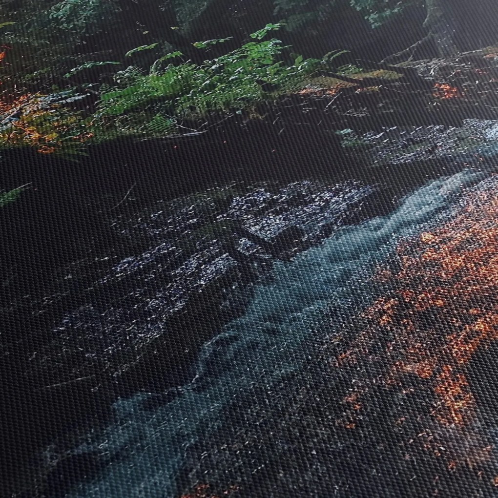 Hegyi folyó képe (órával) (90x30 cm)