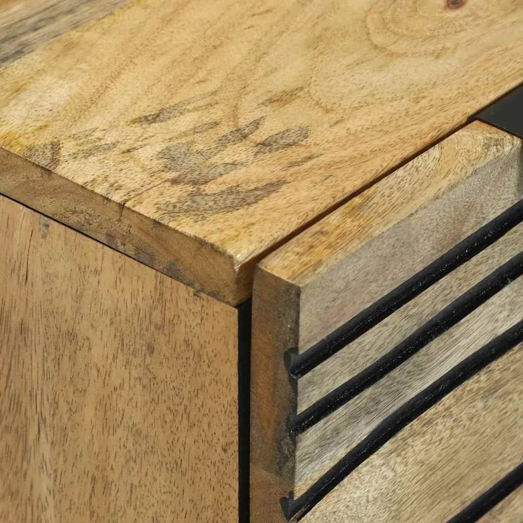 Oldalszekrények 2 pcs Barna 60 x 33.5 x 75 cm tömör mangófa