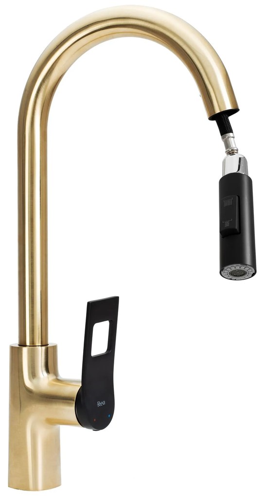 Konyhai csaptelep Rea SOUL Gold Black