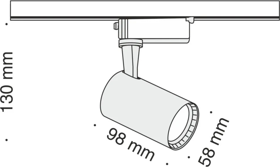 Maytoni TRACK TR003-1-6W3K-B Sínreflektor LED/450LM 450LM IP20