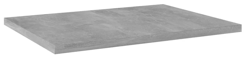 4 db betonszürke szerelt fa könyvespolc 40 x 30 x 1,5 cm