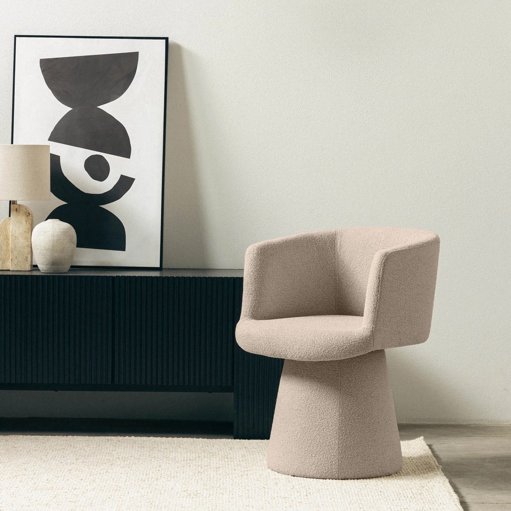 Forgatható design szék YATO, bézs