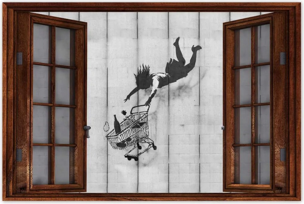 Poszterek 60x40 Banksy kosár