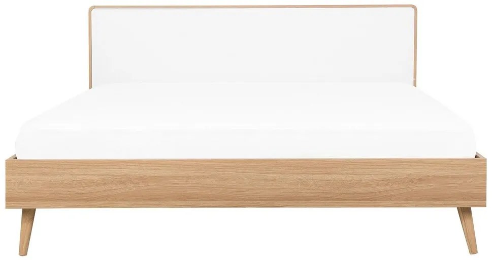 Franciaágy 160 cm SERVI (ágyráccsal) (világos fa). 1007527